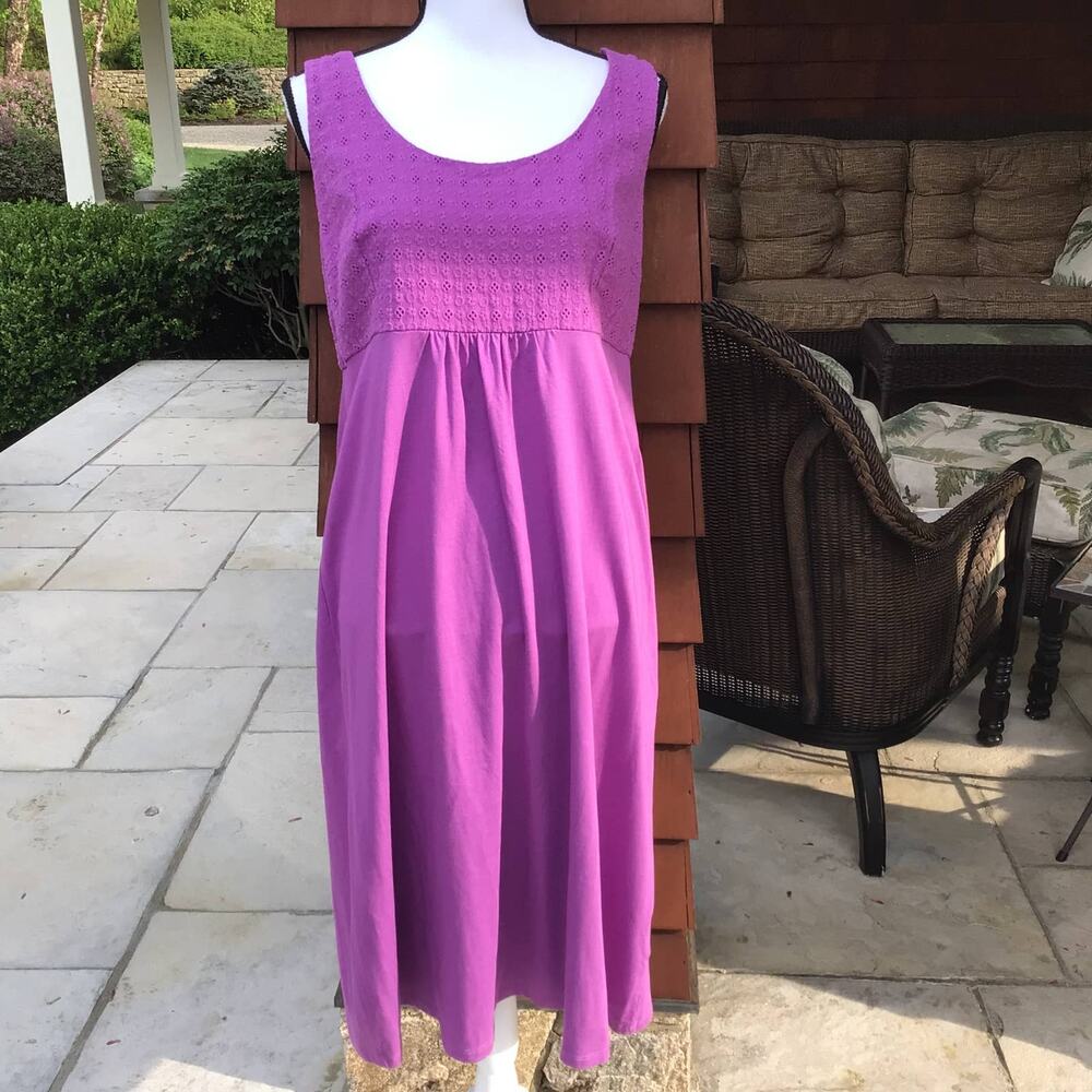 Boden Purple Sleeveless Jersey Dress Sz 12L